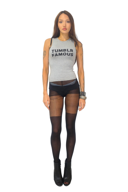 TUMBLR FAMOUS TANK, GREY