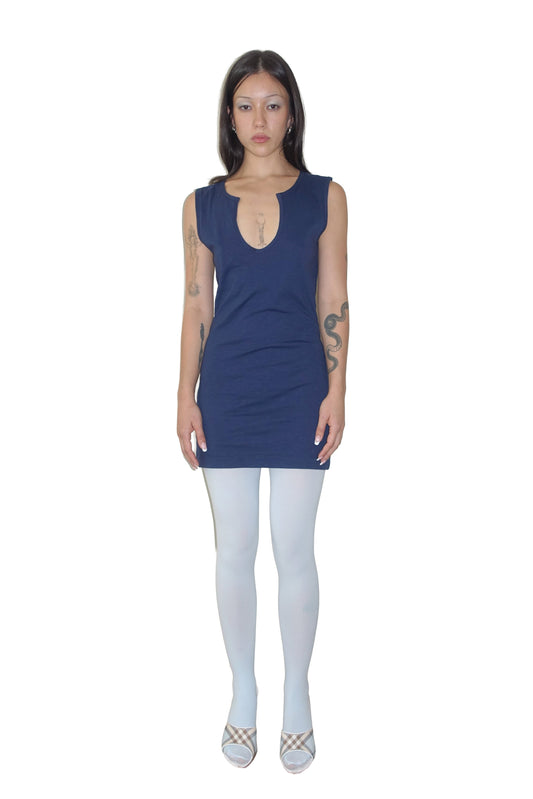 HOUSE DRESS, NAVY