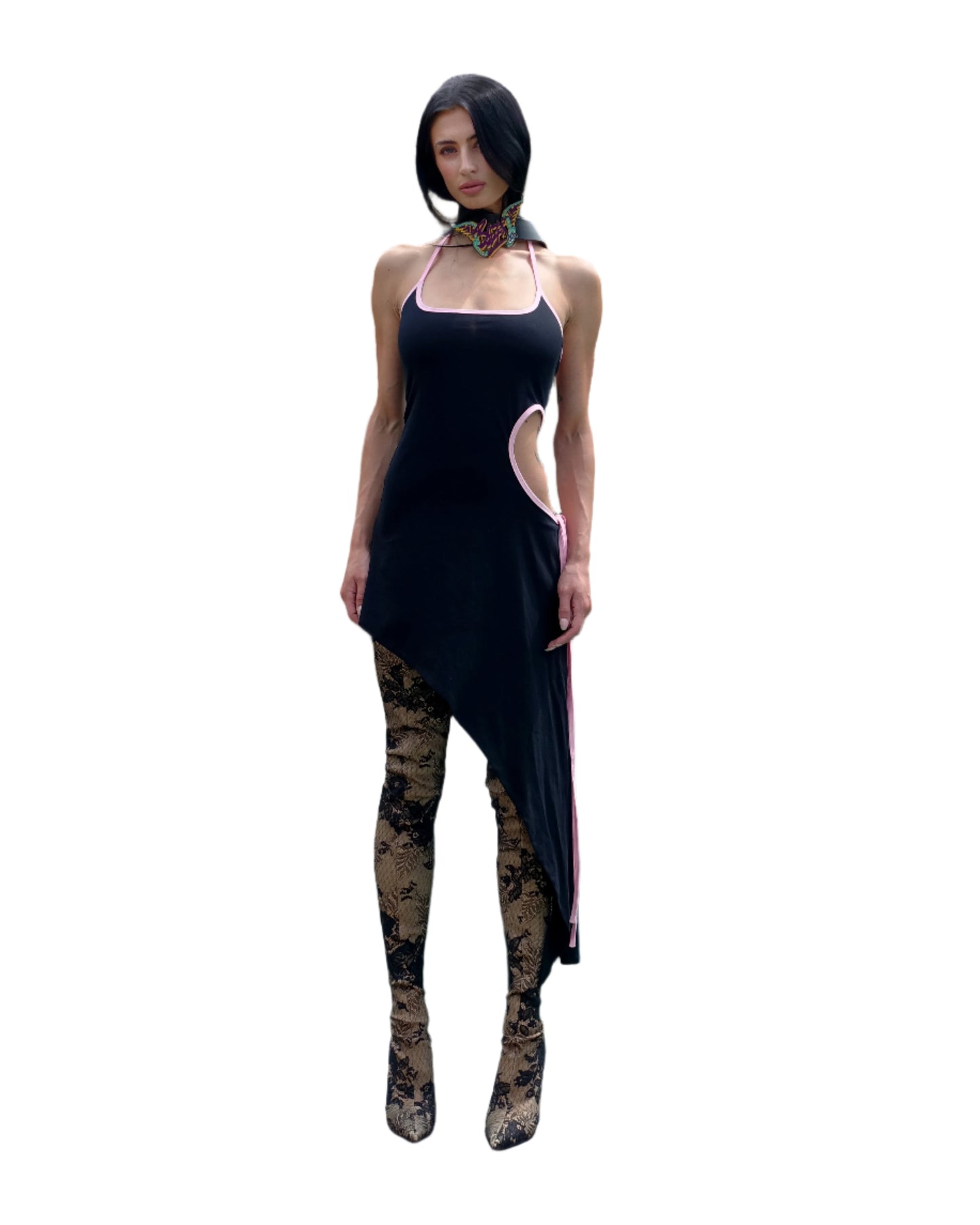 GEORGIA DRESS, BLK
