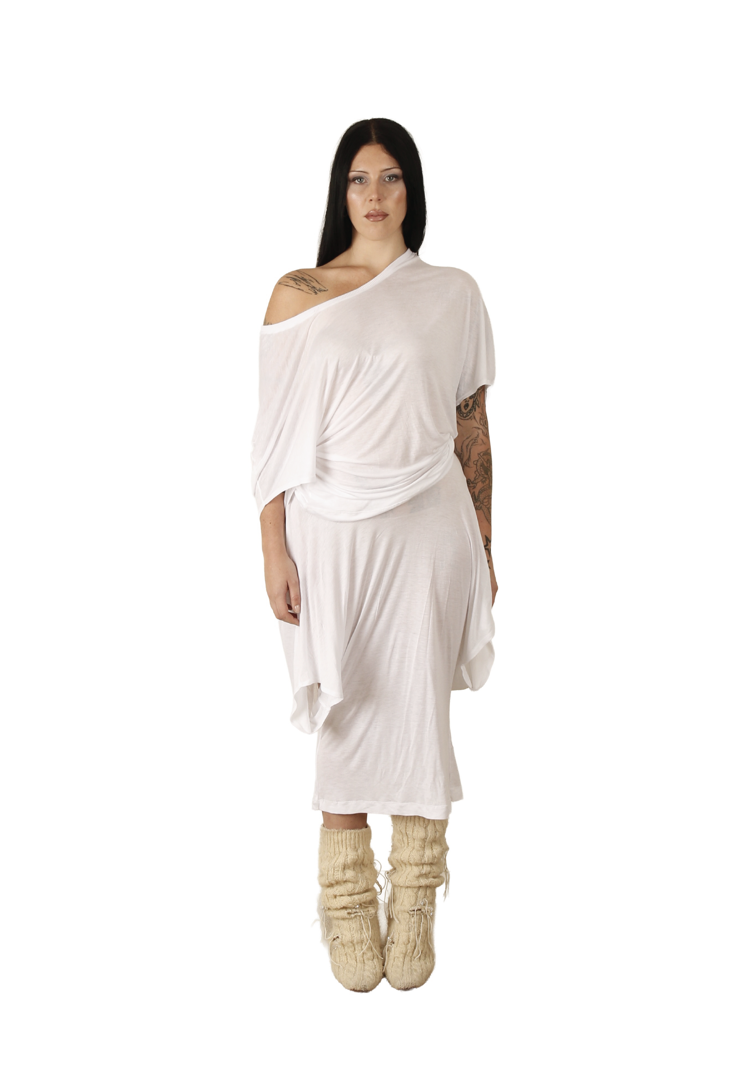 LIQUID TEE, WHITE