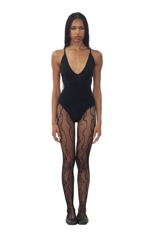 BALLET LEOTARD, BLACK