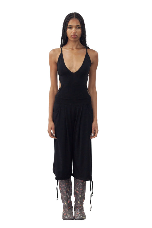 HAREM PANTS, BLACK