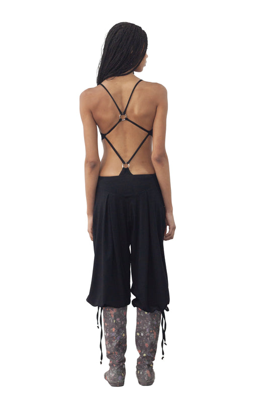 HAREM PANTS, BLACK