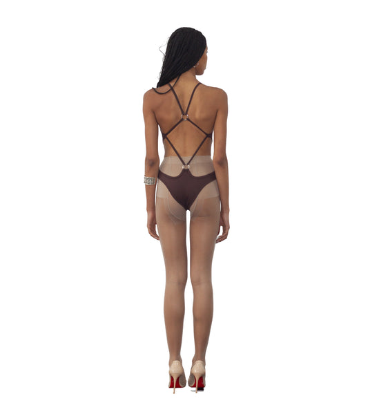 BALLET LEOTARD, BROWN
