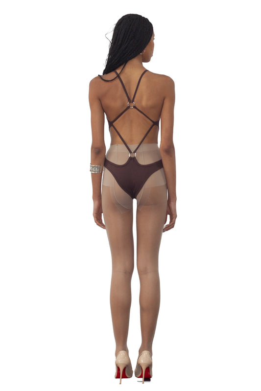BALLET LEOTARD, BROWN