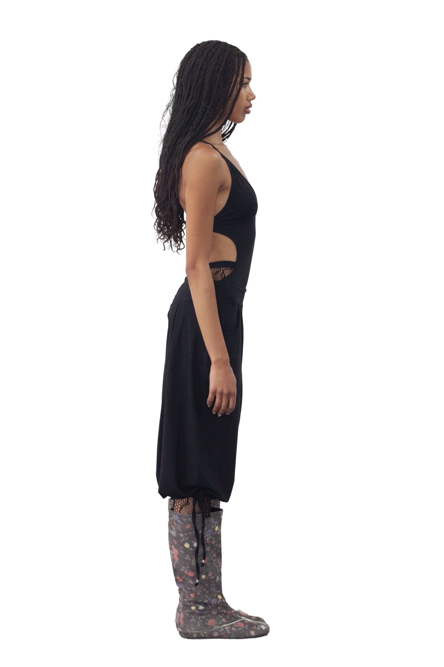 HAREM PANTS, BLACK