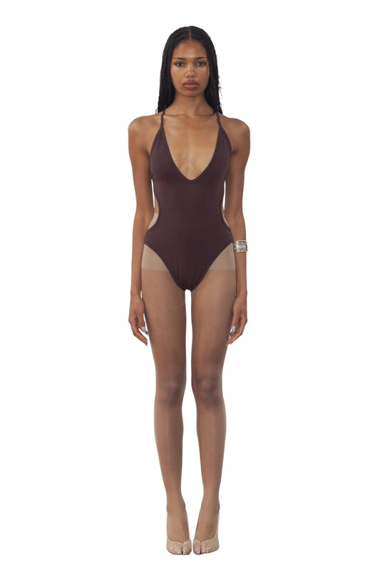 BALLET LEOTARD, BROWN