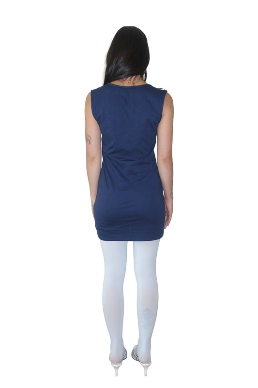 HOUSE DRESS, NAVY