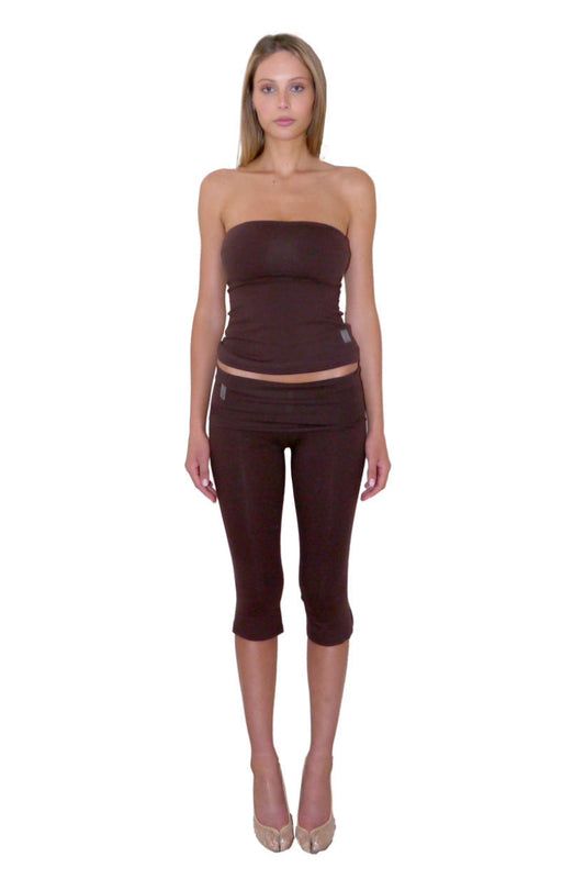 CANDY BOOBTUBE, BROWN