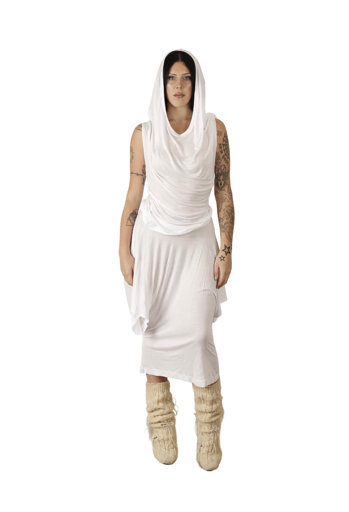 LIQUID TEE, WHITE