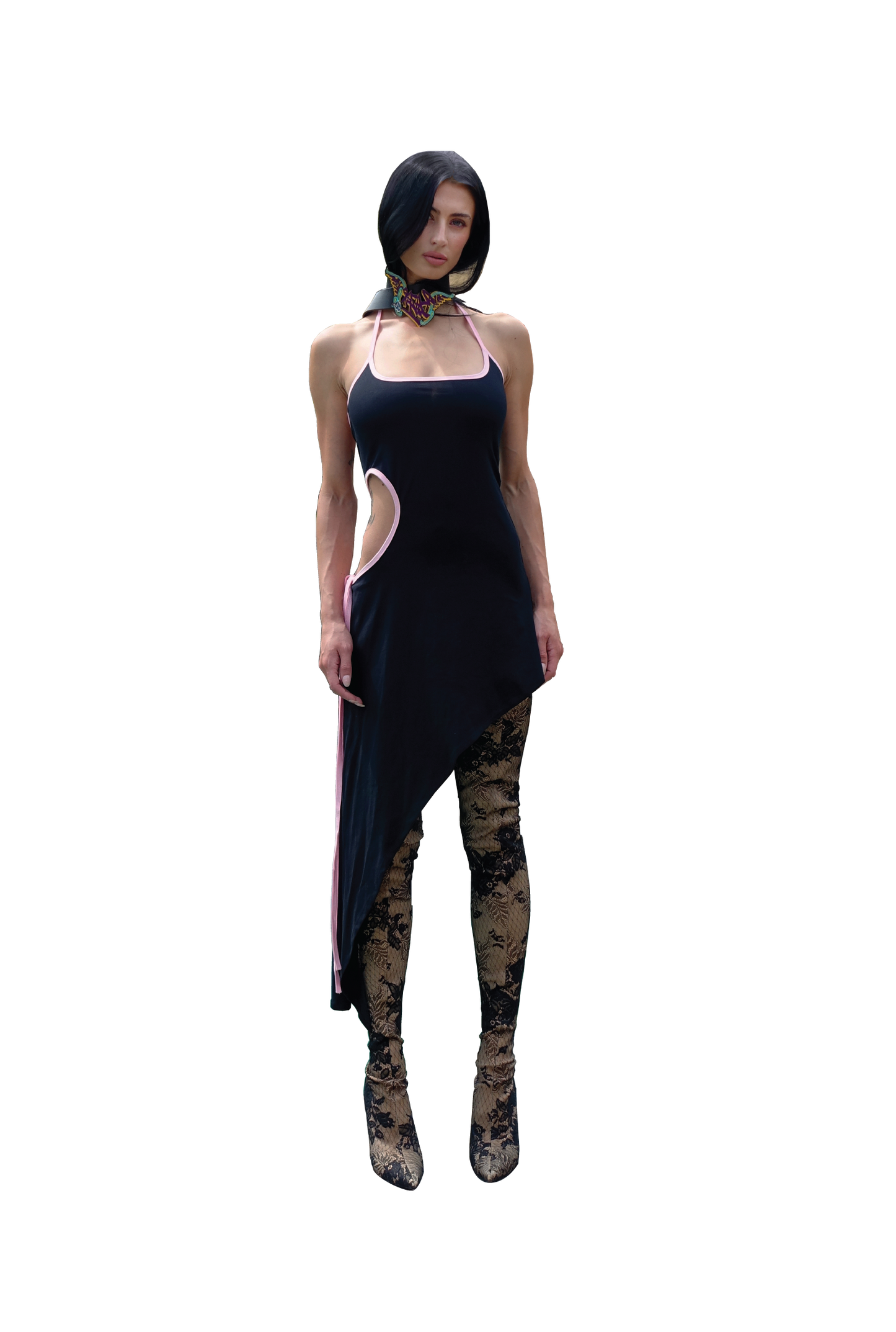 GEORGIA DRESS, BLK