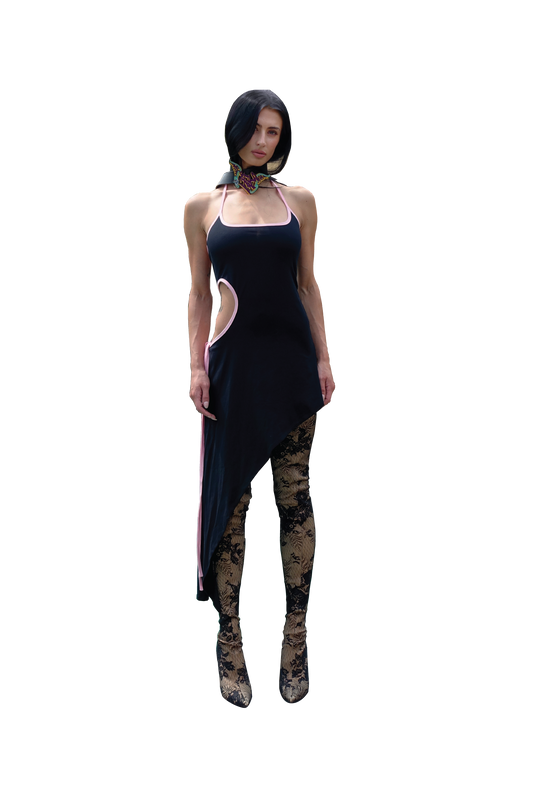 GEORGIA DRESS, BLK