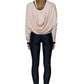 LONG LIQUID TEE, PEACH