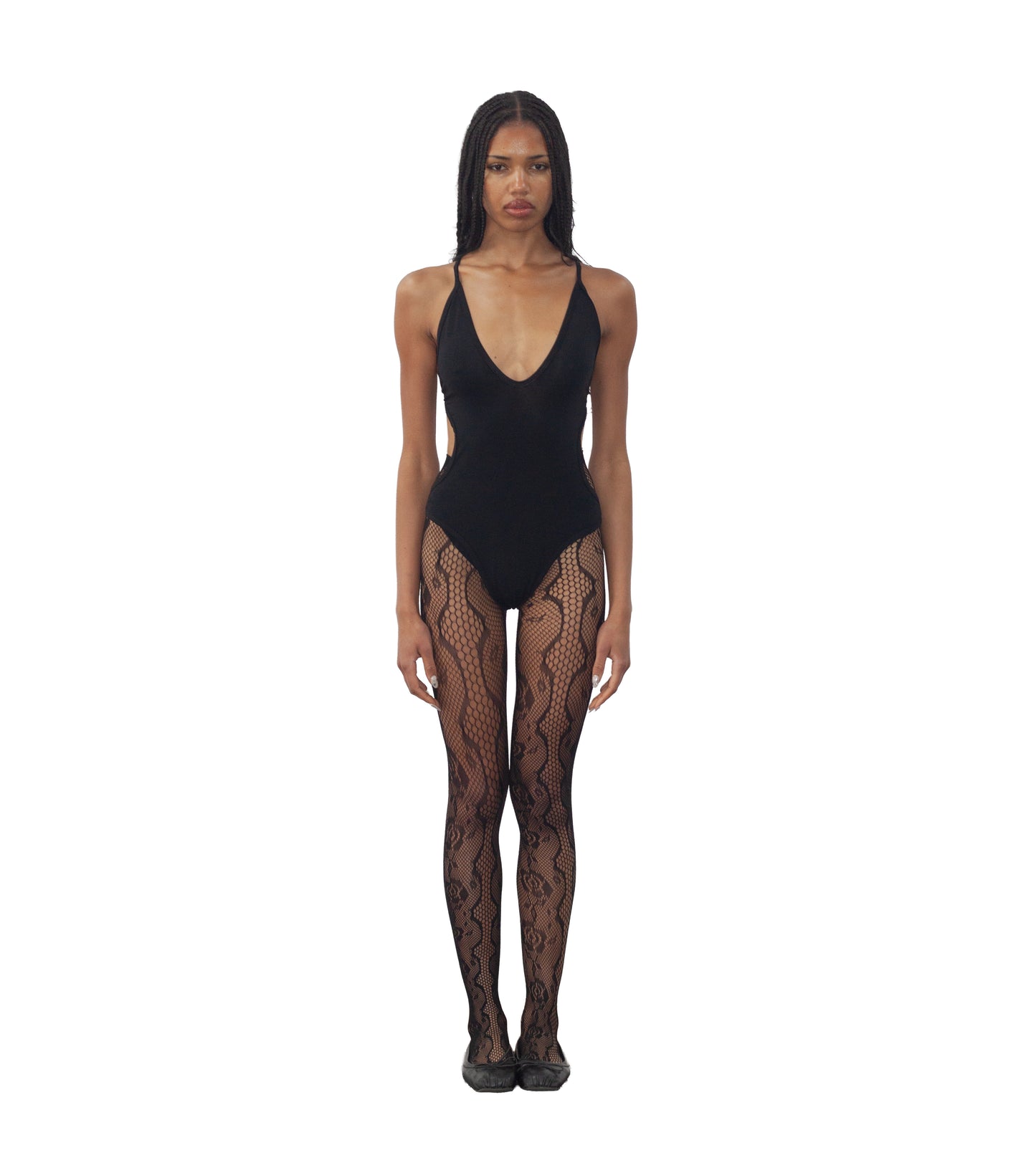 BALLET LEOTARD, BLACK