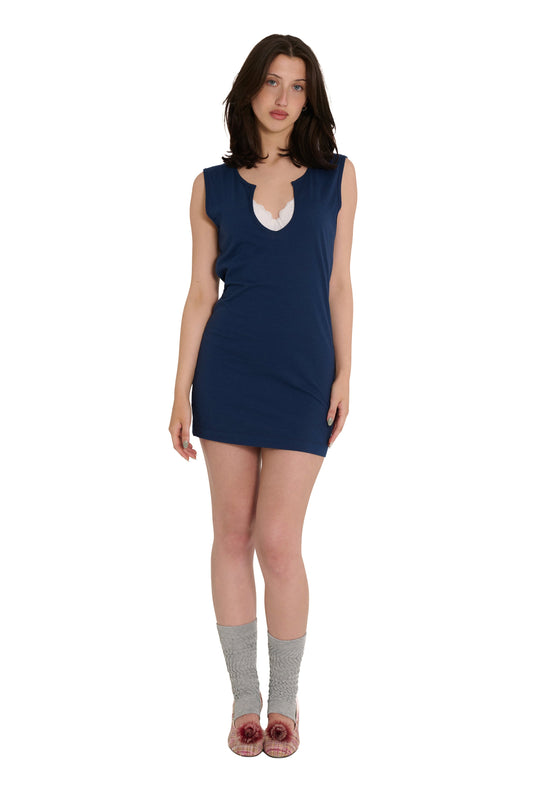 HOUSE DRESS, NAVY