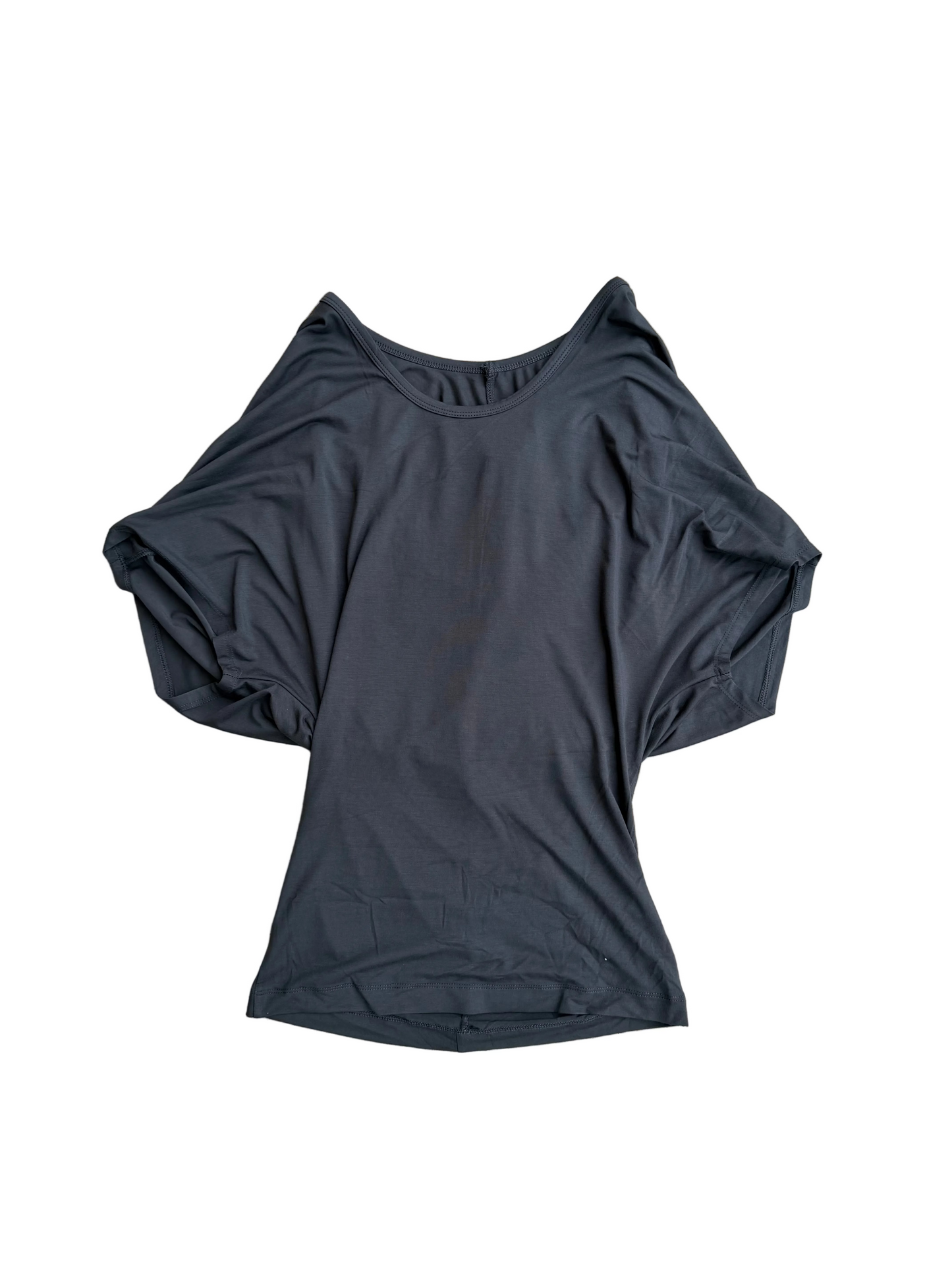LIQUID TEE, CHARCOAL