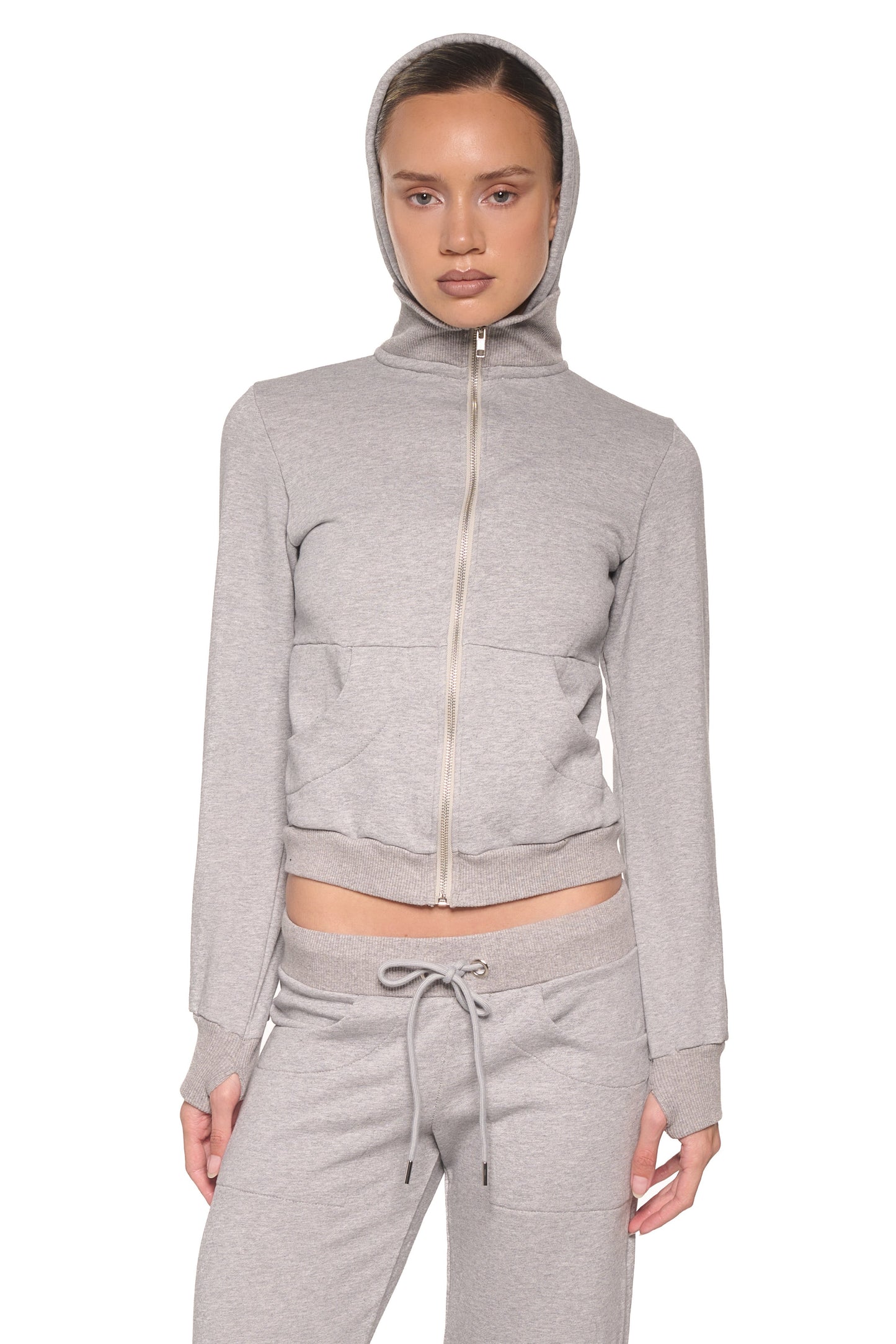 EVERYDAY FITTED HOOD, GREY