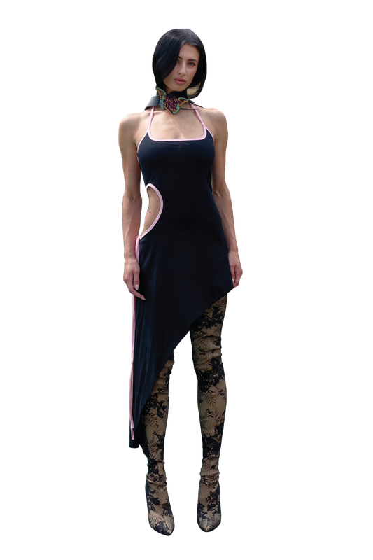 GEORGIA DRESS, BLK